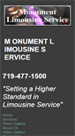 Mobile Screenshot of monumentlimo.net
